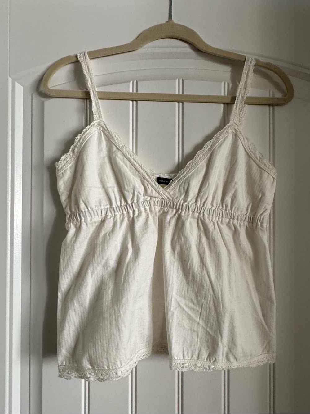 Brandy Melville Ivory Lace-Trim Camisole